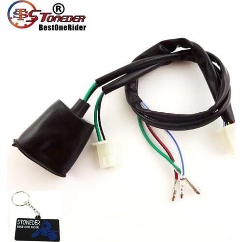 STONEDER Wiring Harness Loom For 50cc 90cc 110cc 125cc 140cc 150cc 160cc Kick Start Engine Motorcycle Motocross Pit Dirt Bike