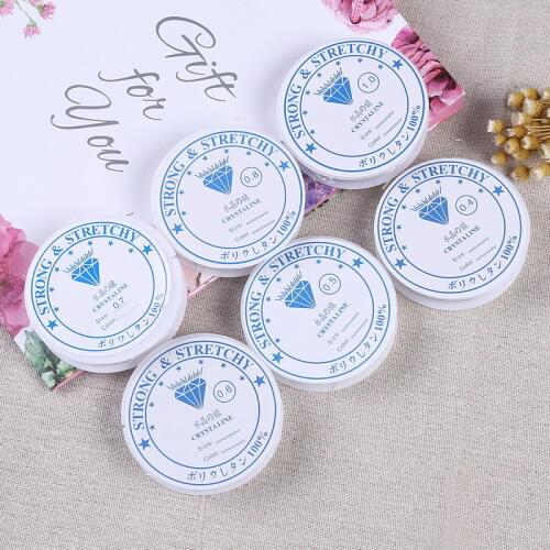 1 Rolls String DIY Beading Making Bracelet&Necklace Jewelry 0.4-1.0MM Stretch Transparent Stretchy Elastic Rope line Beads Cord