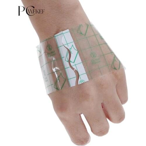 10Pcs/lot Medical Transparent Tape Adhesive Plaster Breathable Waterproof Anti-allergic Medicinal Wound Dressing Fixation Tape