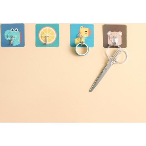 Waterproof 10Pcs Durable Waterproof Punch Free Coat Hooks Rust Resistant Wall Hooks Wall Mounted for Door