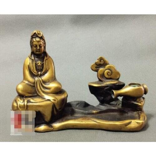 5.5 In High Antique Chinese Goddess of Mercy Countercurrent incense burner