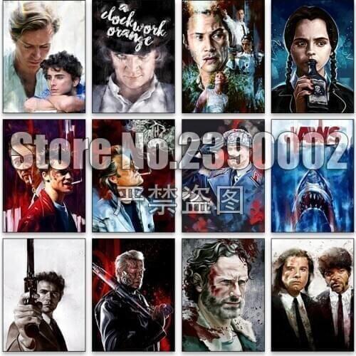 5d Diy Diamond Painting Cross Stitch Movie poster Embroidery Diamond Mosaic television Full Square Rhinestone Gifts Handmade