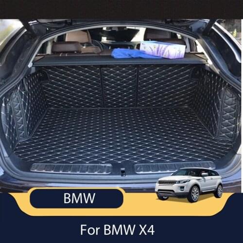 Car travel Special Car Trunk Mats For BMW X4 Durable Waterproof Easy To Clean Luggage Mats For BMW X4 four season