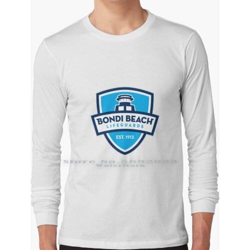 Bondi Beach Rescue Long Sleeve T Shirt 100% Pure Cotton Big Size Bondi Beach Bondi Beach Australia Lifeguard Surf Bondi Rescue