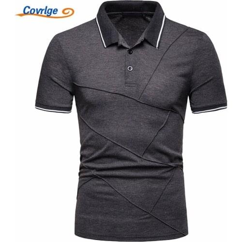 Covrlge Short Sleeve Polos For Men