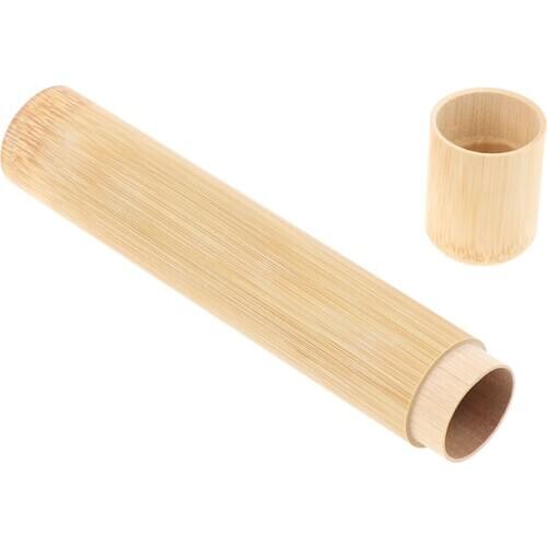 Toothbrush Wooden Case Tooth Brush Soft-bristle Bamboo Fibre Holder Handle Tube