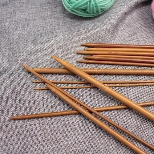 DIY Weave Yarn Bamboo Crochet 2-10mm Single Pointed Smooth Knitting Needles Scarf Sweater Knitting Tools 36Pcs/Set
