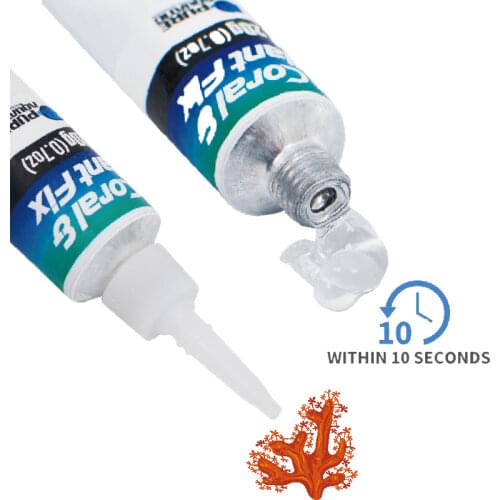 Pure Aquatic Coral Glue, SPS Glue, LPS Glue, Bone Coral Glue, Underwater Sticky Aaron Hair 20g