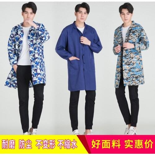 Overalls Adult Fashion Waterproof Oilproof Kitchen Long Sleeve Jacket Apron