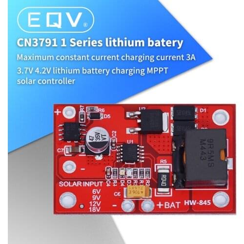 1S MPPT Solar Panel Controller CN3791 6V / 9V / 12V 3A Solar Power Manager Module 18650 Lithium Battery Charging 3.7V