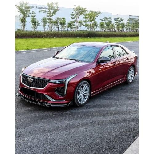 Lively2021 Fit For Cadillac Ct5 Modified Side Skirt Ct4 Decorative Anti-collision Shovel Surrounding Front Lip Tail