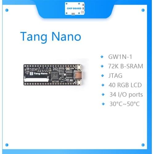 Sipeed Lichee Tang Nano Minimalist GW1N-1 FPGA Development Board Straight Insert Breadboard