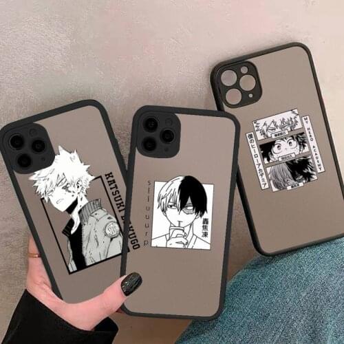 My Hero Academia Midoriya anime manga Phone Case matte transparent For iphone 7 8 11 12 plus mini x xs xr pro max cover