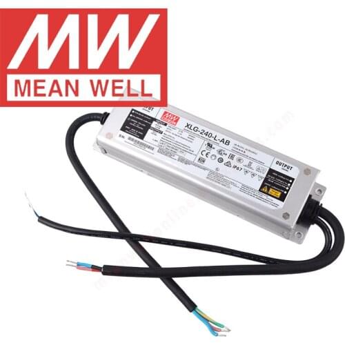 Mean Well XLG-240-L-AB IP67 Metal Case 3 in 1 dimming lighting meanwell 700-1050mA/178-342V/240W Constant Power LED Driver