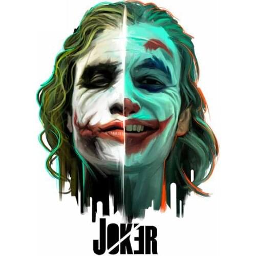 Fashion The Joker Paint Funny Big Car Stickers DiY Vinyl Waterproof Decor Bumper Window Car Accessories Decoration