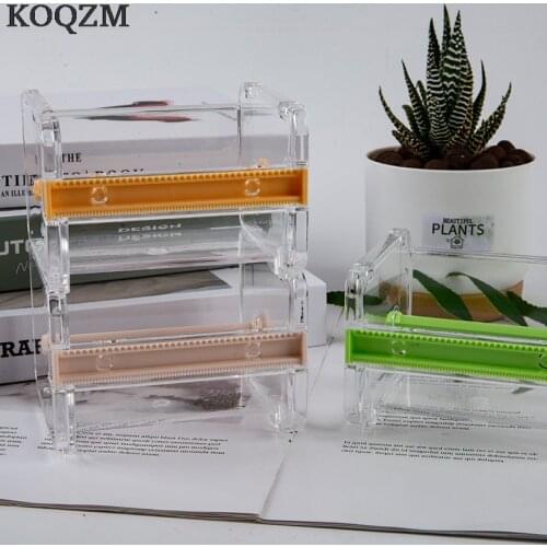 Creative Washi Tape Cutter Set Tape Tool Transparent Tape Holder Tape Dispenser School Supplies Office Stationery