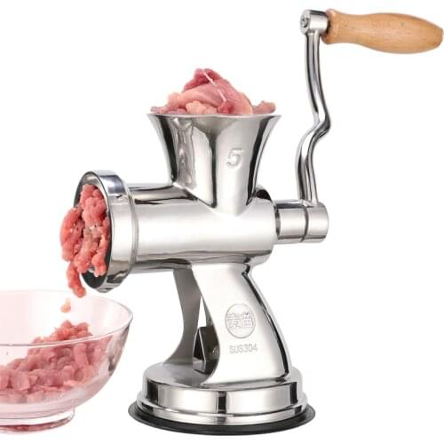 Stainless Steel 304 Manual Meat Grinders Pasta Maker Manual Meat Grinders Home Gadgets Triturador Manual Kichen Items EE50