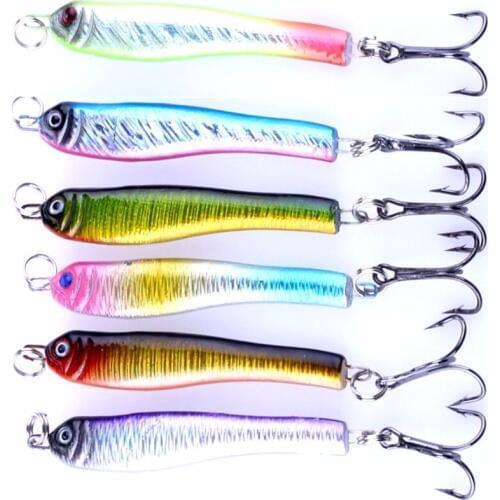 Hot Sale 12pcs New Jigging Bait Hard Fishing Lure 5.7cm 20g Metal Jigs Tackles Spoon Bait Fishing Wobblers