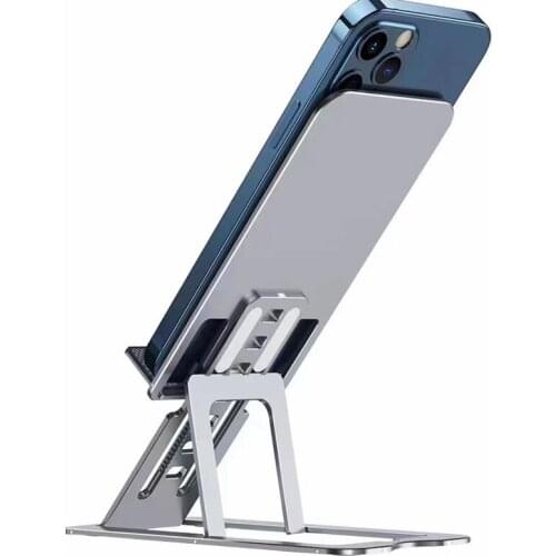Foldable Mobile Phone Bracket For iphone 12 11 Pro Max Aluminum Metal Stand for Samsung S21 Note 20 S20 Ultra S20 Desktop Stand