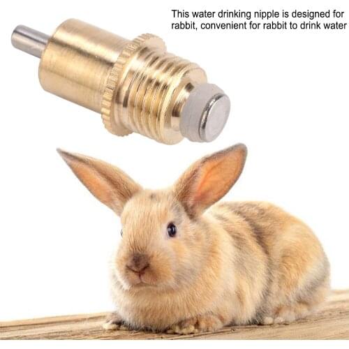 20Pcs Long Type Rabbit Drinker Nipple Waterer Drinking Water Tool Cage Accessories poultry farming Animal supplies Farm Tools