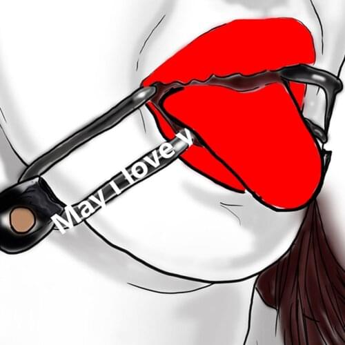 Stainless Steel Hook Claw Mouth Spreader,Leather Open Mouth Gag,Oral Sex Accessories,BDSM Toys