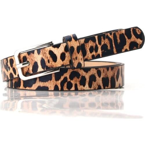 Simple Pin Buckle Female Youth Skirt New Fashion Personality 2020 New Belt Belt Belt Leopard Pattern Wild Ladies Belt Width