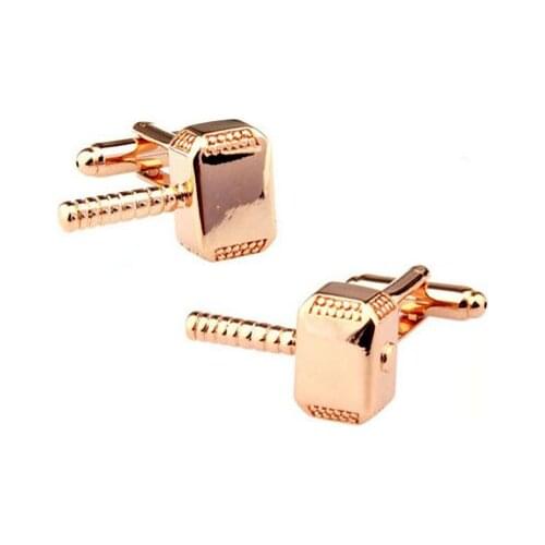 Rose Gold Hammer Cufflink Cuff Link 15 Pairs Wholesale Free Shipping