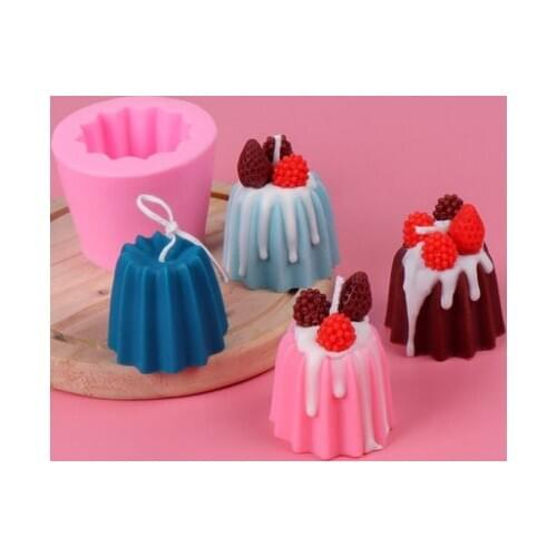 PRZY Cupcake Mold Silicone 3D Mousse Chocolate Mold Cake Tool Fondant Cake Clay Resin Baking Tools Moulds Silicone Rubber Radom