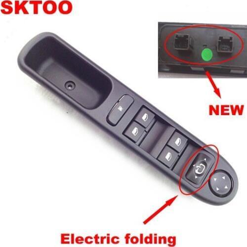 SKTOO Window Control Switch For 2007-2015 Peugeot Switch 307 307CC 307SW Automotive Electric Glass-frame Riser Switch(Electric)