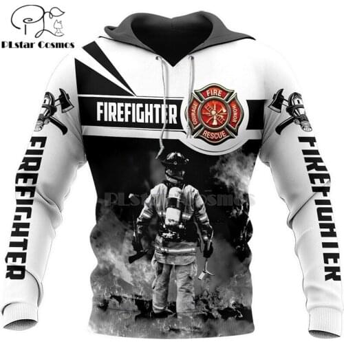 Firefighting FireFighter Firemen Hero Harajuku casual Tracksuit 3D Print Hoodies/Sweatshirt/Jacket/Mens Women skull pullover-13