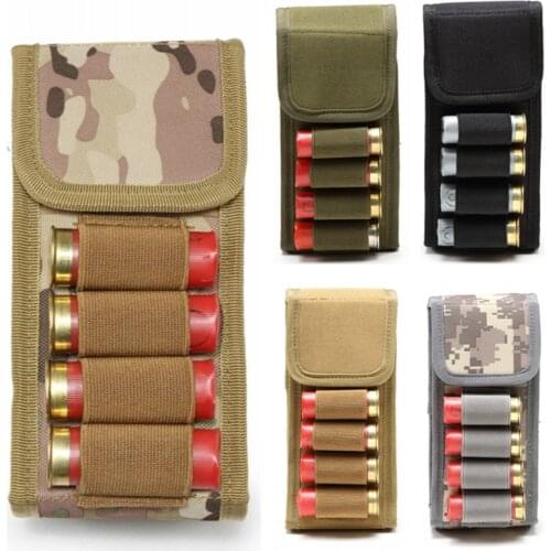 CQC Tactical Airsoft Molle Magazine Pouch 16 Round 12 Gauge 12GA Ammo Shells Holder Military Hunting Bandolier Cartridge Bag