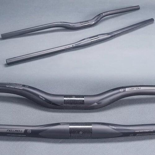 TOMTOU Gray Matte Full UD Carbon Fiber Mountain Bicycle Handlebar 31.8mm Cycling Parts 600/620/640/660/680/700/720/740/760mm