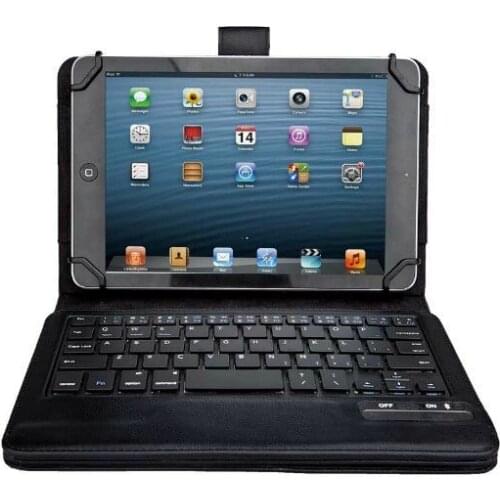 Portable Universal Bluetooth Keyboard Case for Teclast M20 4G 10.1 inch Tablet Buckle Cover with Keyboard US Russian keyboard