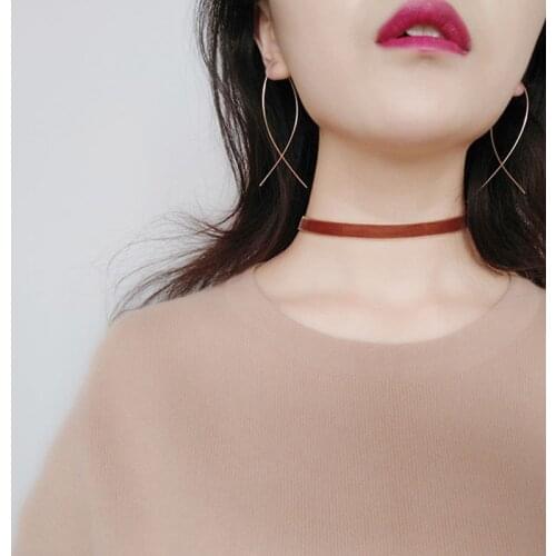 E019 Fish Design Stud Earrings Exquisite Handmade Copper Wire Earrings For Women Fashion Wedding Jewelry Hot Sale Gift Wholesale