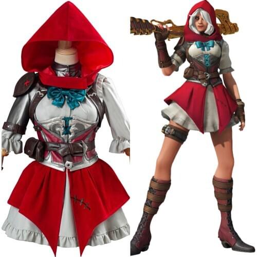OW Ashe Elizabeth Caledonia Cosplay Costume Red Uniform Suit Women Girls Halloween Carnival Costume Custom Made