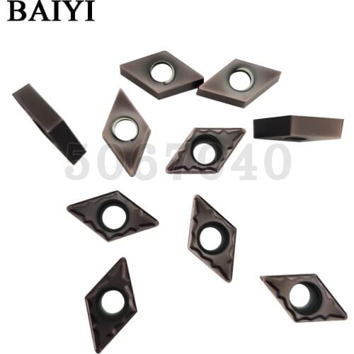 10pcs carbide inserts DCMT11T308-HMP LF6018 DCMT 32.52 cutter turning tools DCMT11T308 Cemented for Steel stainless steel
