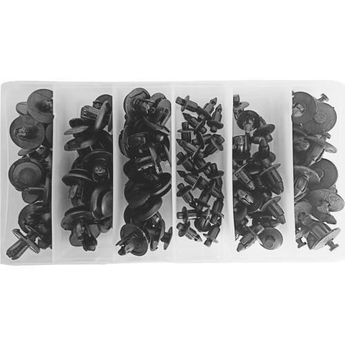 100pcs Nylon Bodywork Rivets Push Pry Rivets Pins Kit For Polaris Sportsman 450 500 550 570 600 700 800 850 1000