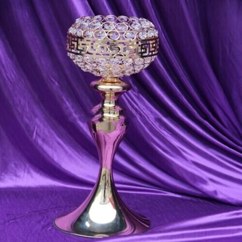 14pcs)Crystal wedding decorative Tall Candelabra For Wedding And Party Decoration yudao1745