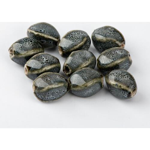 16# 20pcs Screwy Rhombus Shape unique Ceramic beads Not natural stone flower China Ceramics beads #A521B
