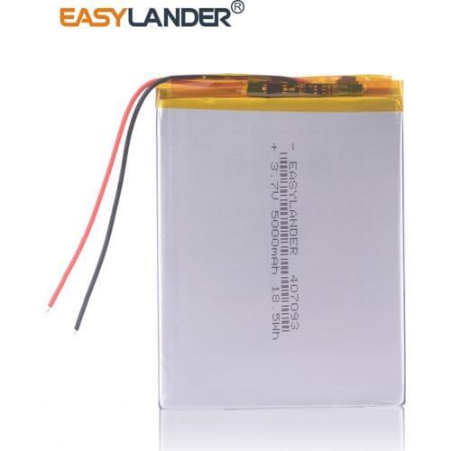 3Pcs 427093 3.7V 5000mAh Polymer Li-ion Battery For Bluetooth Notebook Tablet PC iPAQ E-Book Power Bank PDA Portable DVD 407093
