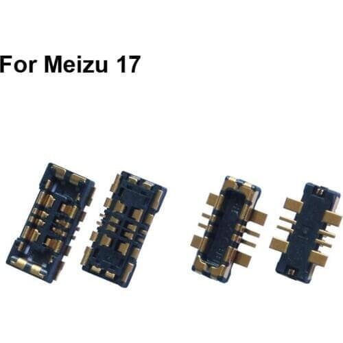 5PCS Inner FPC Connector Battery Holder Clip Contact For Meizu 17 logic on motherboard mainboard Cable For Meizu17