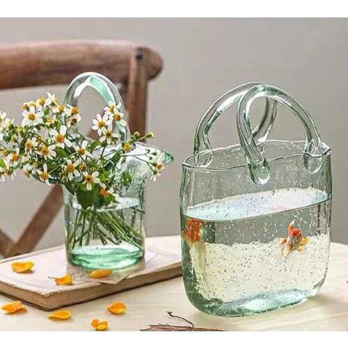Fish Tank for Table Nordic Glass Nordic Vase Hydroponics Plants Vases Ornaments Home Modern Glass Candle Holder