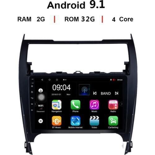 Android 9.1 2din Car DVD GPS Navigation Player Car Radio Stereo Multimedia For Toyota Camry 2012 - 2017 America Version Headunit