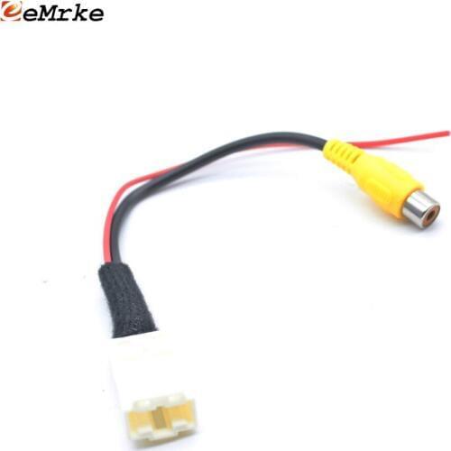 EEMRKE 6 Pin Car Camera Adapter Connector Wire for Nissan Patrol / Terra / Teana 2018 Original Screen Video Input RCA Cable