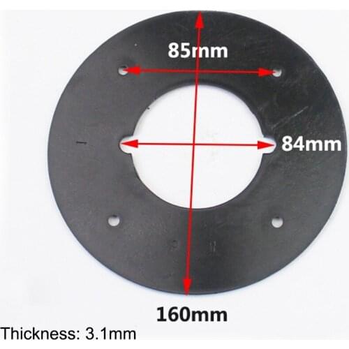 Black Circle Shape Electric Router Plastic Base ForMakita 3612 3612C Baseplate Base Plate Power Tools