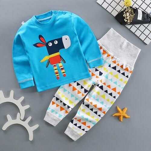 Kids Sleepwear Clothes For Girl Newborn Baby Boys Clothing Tops+long Pants Sets Autumn Winter Children Clothes Baby Pajamas Set