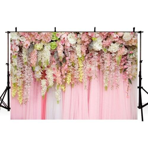 Wedding backdrop flowers wall photography background,birthday party baby shower decor banner floral photo backdrop prop