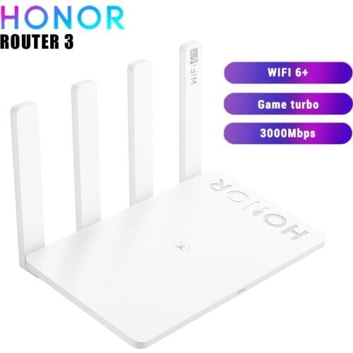 Globle Version HONOR Router 3 WiFi 6+ Dual Core 3000M Gigabit Port 2.4G/5G Household Signal Enhanced Wireless WiFi