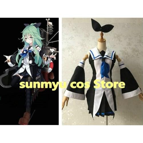 Kantai Collection Kankore Yamakaze Cosplay Costume,Custom Size Halloween Wholesale