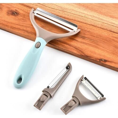 Creative Stainless Steel Fruit Peeler Cabbage Vegetable Shredder Shredder Shredder and PP Handle Kitchen Gadgets